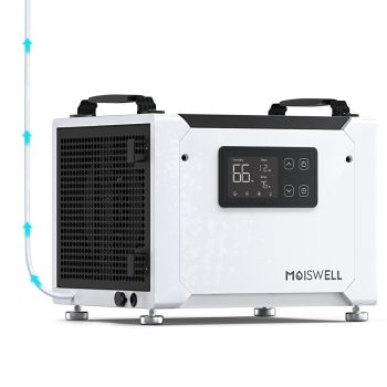 Moiswell 70 Pints 1,000 Sq. Ft. Energy Star Certified Commercial Dehumidifier with Pump for Crawlspace