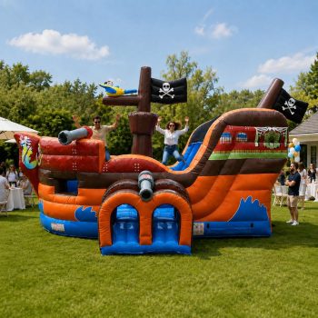 TentandTable Commercial Inflatable Bounce House with Slide - Pirate Ship Jumper