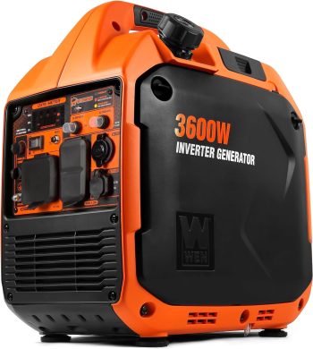 WEN Quiet and Lightweight 3600-Watt Dual Fuel RV-Ready Portable Inverter Generator with Fuel Shut Off and CO Watchdog (DF360iX)
