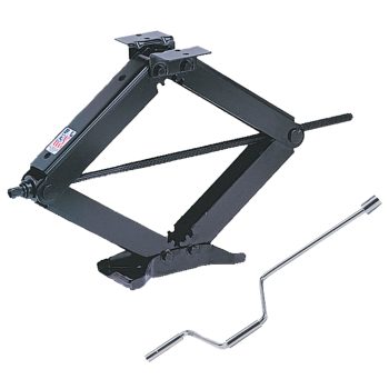 BAL 24003D Classic Scissor Jacks Set of 2 Manual Stabilizer Jacks for RVs & Trailers 30" Lift, 5000 lb. Capacity Each, Durable Steel, Bolt-On or Weld-On
