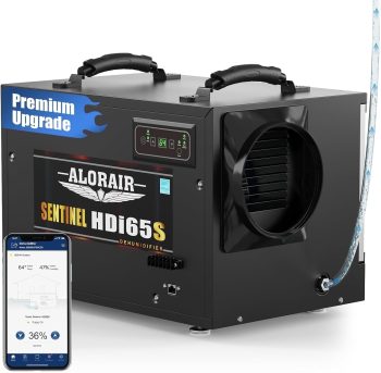 ALORAIR Energy Star Dehumidifiers with Wi-Fi, 120 Pint with Pump and Hose Controls,Compact Auto Defrost Design, Basement,Crawl Space and Commercial Dehumidifiers,5 Years Warranty