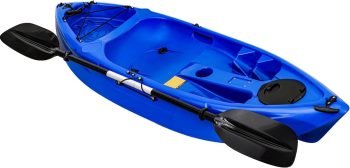 Sit On Top Fishing Kayak - 7 FT Hard Shell Recreational Kayak with Paddle for Lake River and Coastal Adventures