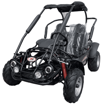 TrailMaster Mid XRX Youth Go Kart, 200cc, Ages 814, Up to 25 MPH, Dual Seat, Electric Start (Black)