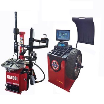 KATOOL Tire Changer Machine KT-T850 with Wheel Balancer KT-B750, 200mm Longer Shaft, 12 Months Casing, MOUNTING SERVICE