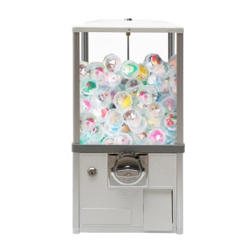 ToppiJoy 25-cent Vending Machines, Vending Machine Ball Capsule Candy Bulk Gumball Machine for Retail Store White