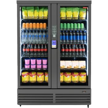 HAHA VENDING 1200 Double Door Smart Vending Machine for Snacks & Drinks, Large Capacity
