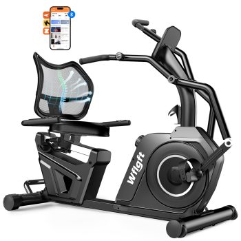 LNOW Recumbent Exercise Bike with Arm Exercisers 16-Level Magnetic Resistance, Heart Rate, Low-Impact Cardio for Seniors