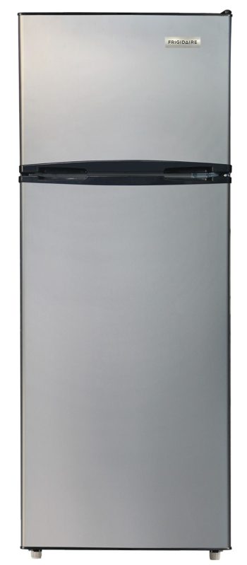 Frigidaire 7.5 Cu. ft. Top Mount Refrigerator, Apartment Size Fridge with Reversible Doors, Platinum