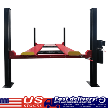 Katool KT-4H950 Heavy Duty 4-Post Parking Lift 9500 lb Capacity with Caster Kit for Home Garage, Repair Shop
