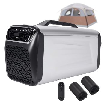 Mini Portable AC for Camping Tent, 5200 BTU Compact Air Conditioner for Truck, Van Life, Garage & Outdoor Adventures, Plug & Play