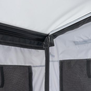 Rv Awning Sun Shade Room for 18-19 Ft Awnings, Door, Ventilated Mesh Windows, Sunproof and Windproof Enclosure