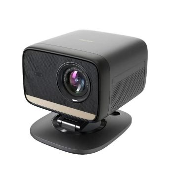 Miroir L810S Pro 1080P Smart Projector Bundle with Carrying Case, Foldable Screen, Remote, Accessories, and Built-In Streaming Apps, Auto-Focus, Dolby Audio, 4K Support
