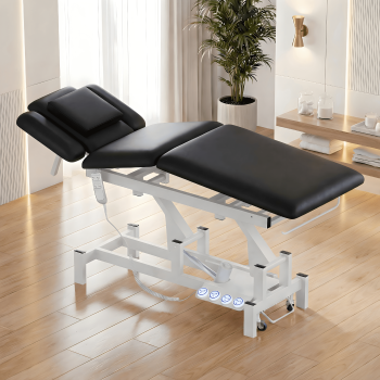 Advwin Electric Massage Table with Dual Motors, Height & Lumbar Adjustable Spa Bed with Remote and Foot Pedal Control, Professional Therapy Bed for Salon, Spa, Clinic Use