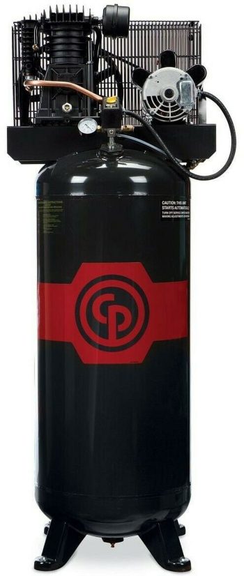 Chicago Pneumatic RCP-4961VNS 5HP 2Stage 230V 1PH 60 Gal vertical air compressor