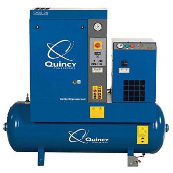 Quincy QGS 7.5-HP 60-Gallon Rotary Screw Compressor w/ Dryer (230V 1-Phase) - 4152002727
