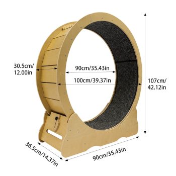 42 inch Large Cat Treadmill, Cat Treadmill for Indoor Cats, Cat Exerciser Wheel