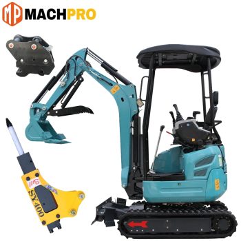 MachPro R322L 2.5-Ton Mini Excavator – Kubota D902 Diesel Engine, 16.1HP, 3804mm Dig Radius, Full Hydraulic Pilot Control, US In-Stock for Professional Contractors
