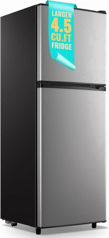 WANAI 4.5 Cu.ft Large Size Mini Fridge with Adjustable Thermostat, Compact Refrigerator, New