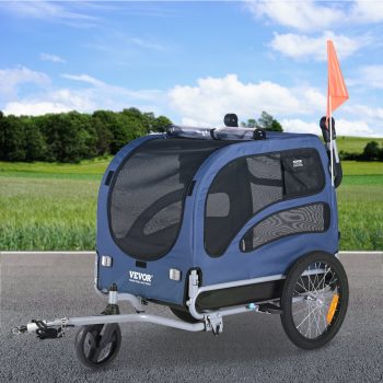 SKYSHALO Pet Bicycle Trailer and Stroller, Water Resistant Bike Carrier Dogs and Cats