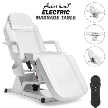 Artist hand Electrical Facial Bed Adjustable Massage Table 3 Motor Beauty Bed Medical Tattoo Chair w/Remote Control ()