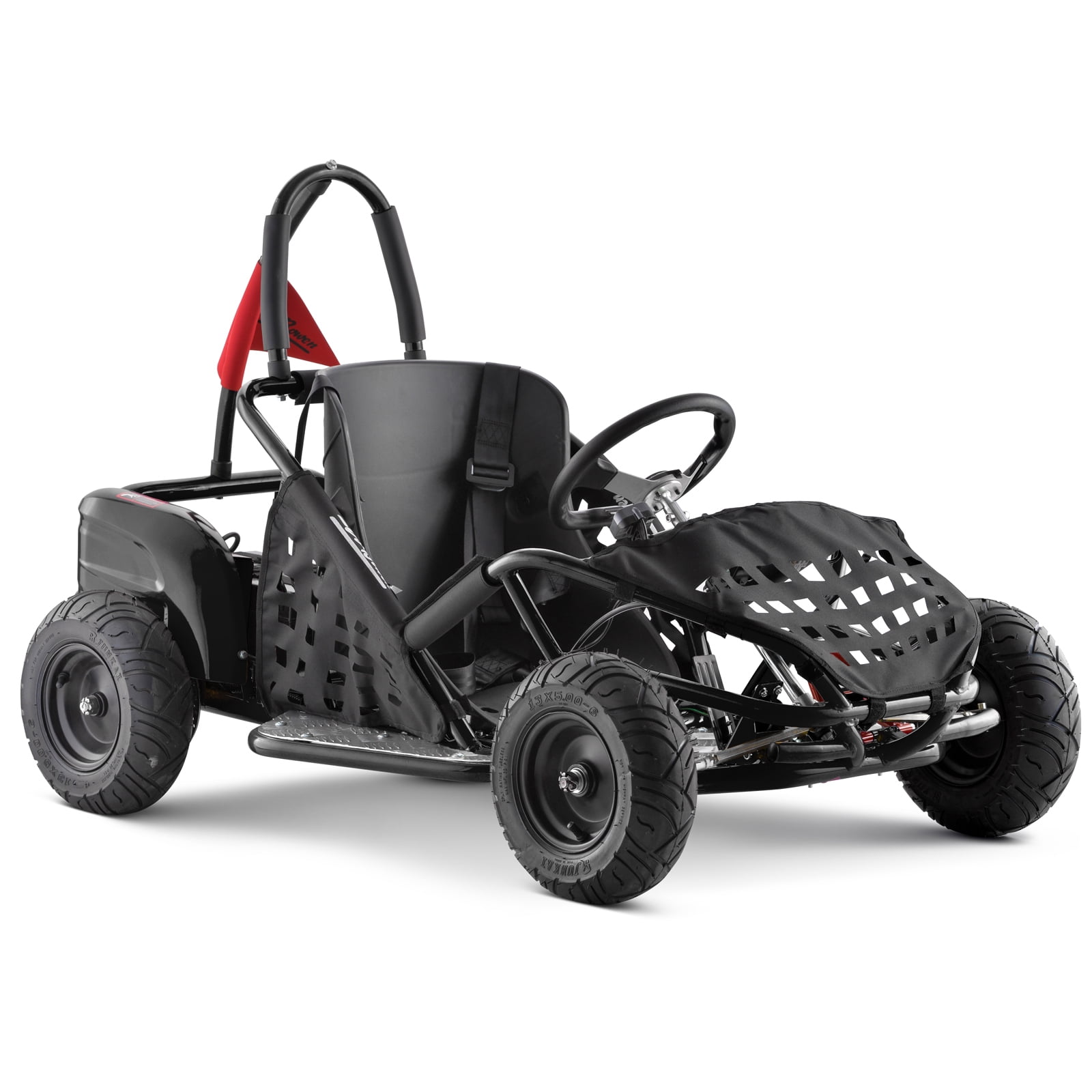 Electric Go Kart 4-Wheeler Shock Absorber,Go Carts with 1000 W Brushless Motor and 3-Speed,Max Speed 20 MPH 4 wheeler for Adults & Teens