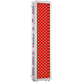 BestQool Red Light Therapy Panel, 4 Wavelengths, 200 Elite Grade Dual-Chip LEDs, Full Body Infrared Device, Modular Design, 330W