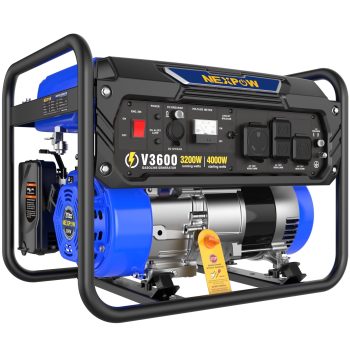 (Open Box) NEXPOW 4000W Portable Generator, Gasoline Powered RV Ready Generator for Backup Home & Outdoor Camping, EPA Compliant, 9H Full Load Runtime, Open Frame