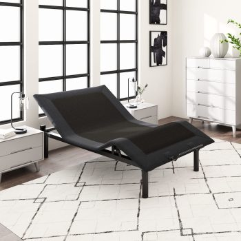 Allewie Size Adjustable Bed Base Frame with Upgraded Motor 2.0, Independent Head & Foot Incline, Wireless Remote Control