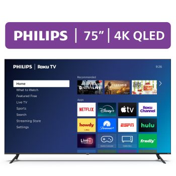 Philips 75" Class QLED 4K UHD (2160p) Roku Smart TV (75PQL7656/F7)