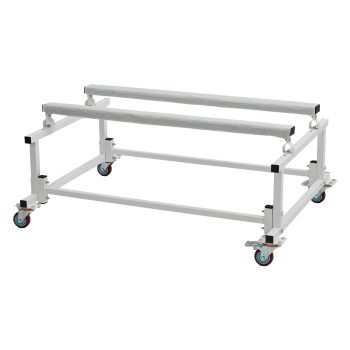 Ladcaser Jet Ski Stand, Watercraft PWC Dolly Boat Storage Trailer Cart Adjustable with 4 Brakes Casters,1000LB Load Capatity, White