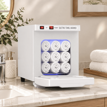 White 5L Small Hot Towel Warmer Cabinet For Spa Salon Home Use
