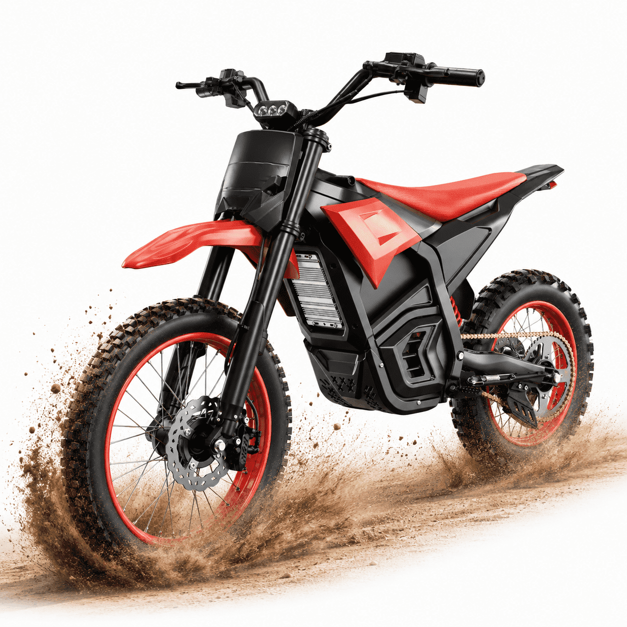 EVOKUN Q1 Electric Dirt Bike, 4000W Motor, 43.7 MPH with 48V 30Ah Removable Battery, 55-Mile Range, Full Suspension, Hydraulic Brakes, Mountain Off-Road Motorcycle for Teens Adults