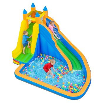 Costway Inflatable Water Slide Mighty Bounce House Castle Splash Pool
