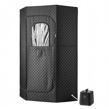 Portable Steam Sauna Tent for Home, 1 Person Full Body Spa Tent with Steamer, Remote, and Essential Oil Box