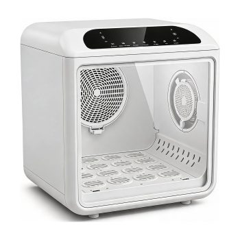 Quiet Pet Dryer Box, 50L Large Capacity Cat & Small Dog Drying Cabinet, 360 Airflow, Low Noise Blow Dryer for Grooming