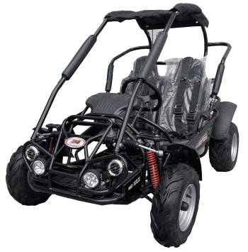 TrailMaster Mid XRX Youth Go Kart, 200cc, Ages 814, Up to 25 MPH, Dual Seat, Electric Start (Blue)