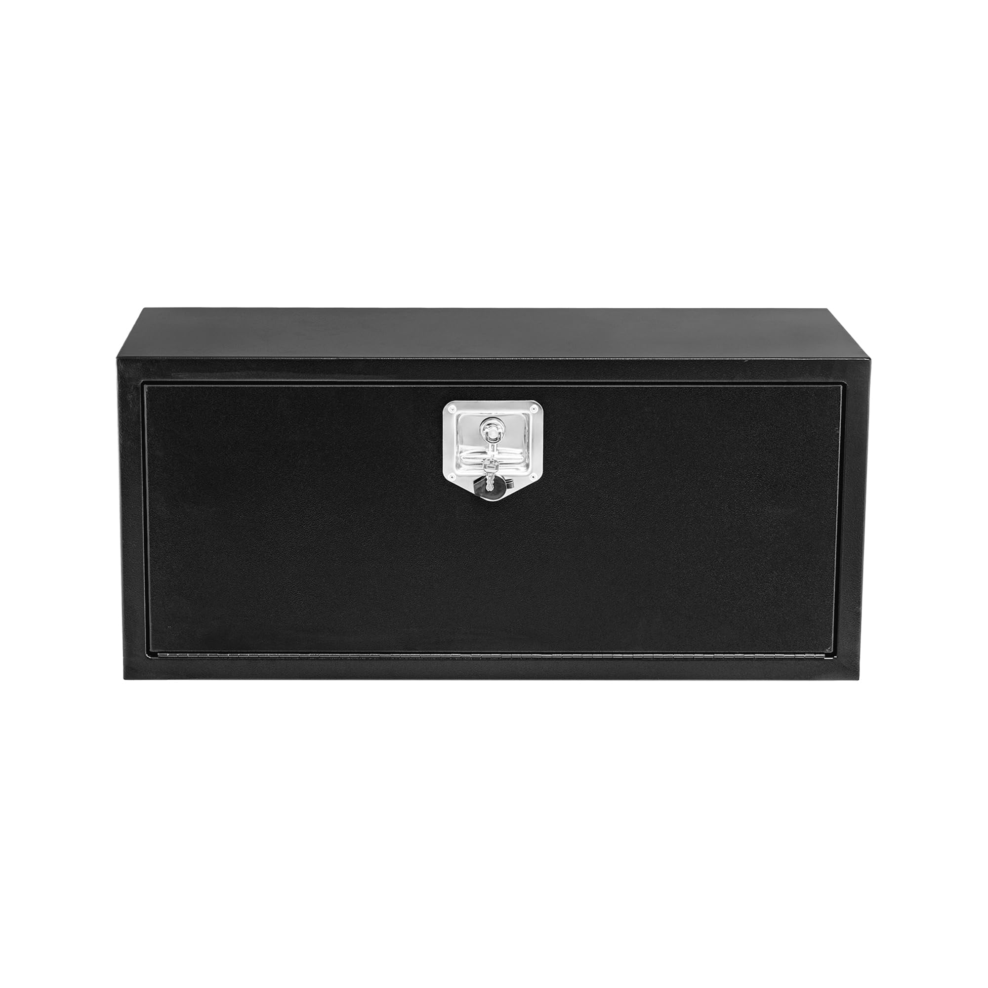 36 in Underbody Truck Box Steel Storage Tool Box, Tool Chest Organizer w/Lock and Keys For Pickup, Truck Bed, RV, Trailer, Heavy Duty Waterproof Black Box, 36 in x 18 inx 18 in