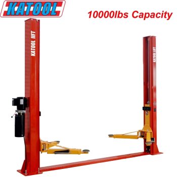KATOOL KT-H100 Hydraulic Two Post Vehicle Lift for Car and Truck, 10,000lbs, 1800mm