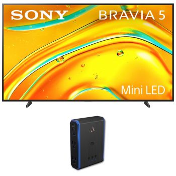 Sony K98XR50 98 Inch Bravia Mini LED 4K HDR TV with an Austere 5S-PS4-US1 4-Outlet Power (2025)