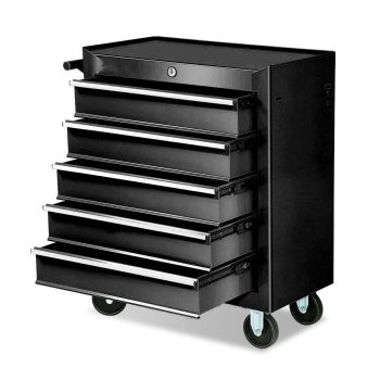 POVANLI 5 Drawers Rolling Tool Chest Cabinet with Wheels, Tool Storage Cabinet and Tool Box Organizer for Garage Warehouse Workshop