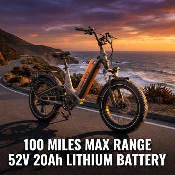 MAGICYCLE 20" Step-Through 750W Electric Bike for Adults, 7-Speed Ebike with Speedometer, 28Mph&100 Miles Range, Color LCD Display,UL2849, Class 3