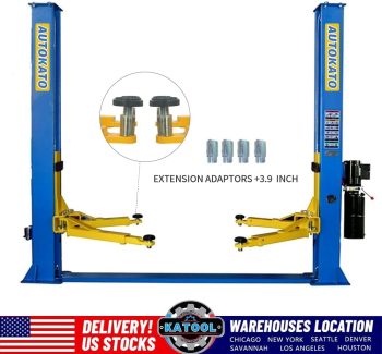 KATOOL 11000lbs 4.0HP 2 Post Lift Car Lift for Home/Shop/Garage Two Post Lift 2 Post Car Lift Auto Lift Automotive Lift
