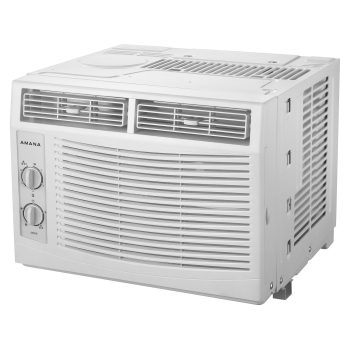 Amana 5,000 BTU 115V Window-Mounted Air Conditioner with Mechanical Controls, AMAP050EW