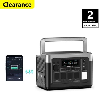 OUKITEL P1000 PLUS Portable Power Station, 1024Wh LiFePO4 Solar Generator | 1800W (3600W Surge) | 1 Hour Super Fast Charge | <10ms UPS | Lightweight for Home Backup, Camping & Hurricane Emergency