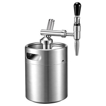 KFFKFF Nitro Cold Brew Coffee Maker 135 oz with Nitrogen Dispenser System, Home Coffee Keg, Portable Infuser Featuring Dispenser and Pressure Relief Valve, Ideal Gift for Coffee Enthusiasts