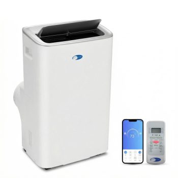 Whynter 10000 BTU SACC Dual Hose Portable Air Conditioner, 13000 BTU ASHRAE, Inverter AC with WiFi, Cools up to 500 Sq Ft, ARC-1280WX