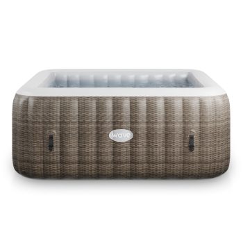 Wave Pacific -Person Square Inflatable Hot Tub | 110-Jet Massage & Eco Heater |