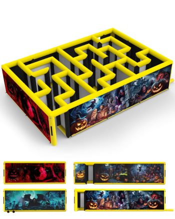26.5x18x6.5FT Inflatable Maze with 1200W Air Blower - Large Commercial Maze for Challenging Games, Treasure Hunt & Chase, Day and Night Use