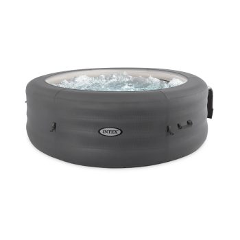 Intex SimpleSpa Bubble Massage 6 Person Inflatable Hot Tub with Energy Efficient Cover