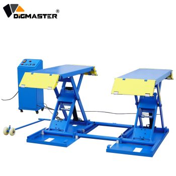 DigMaster 6614 LBS Mid-Rise Scissor Car Lift, 110V Portable Hydraulic Auto Lift for Garage and Mechanic Shop